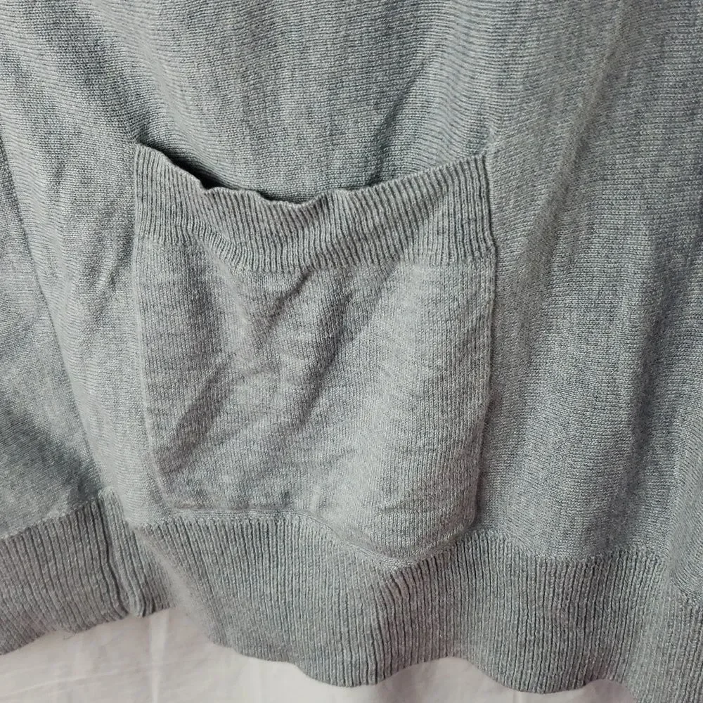 Michael Kors Women's Large Grey Turtleneck Poncho